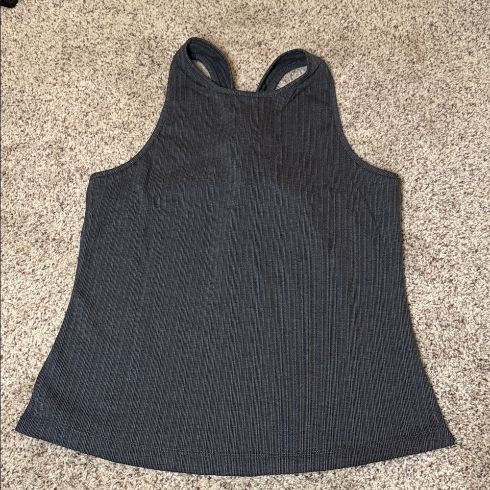Hem & Thread Charcoal Tank Top